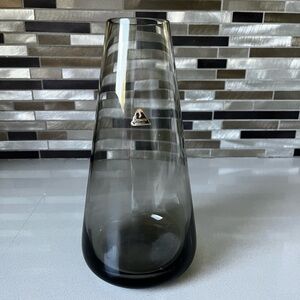 SUSSMUTH GERMANY Elegant smoked gray Glass Vase